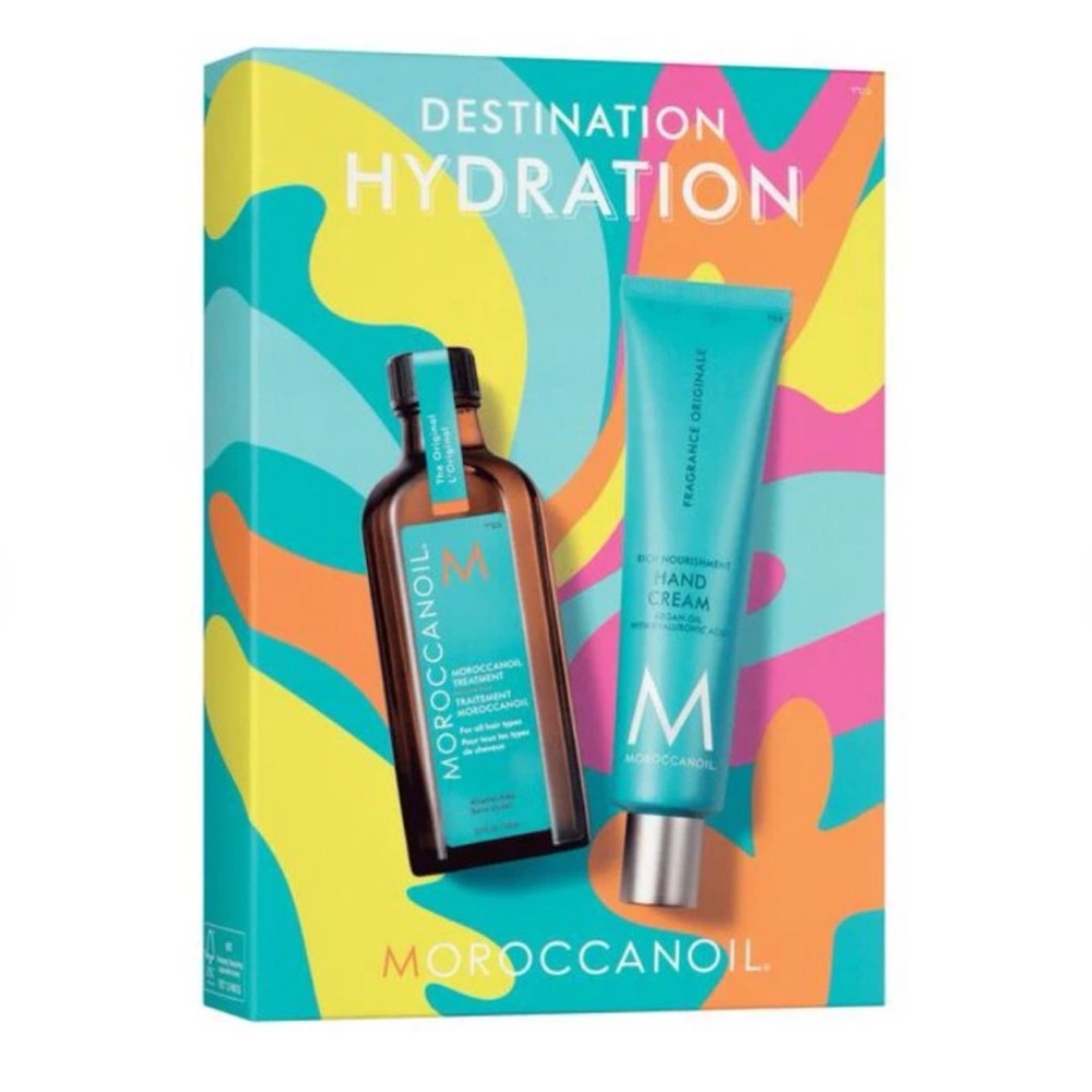 Moroccanoil Destination Hydration Gift Set Travel Kit Women Blue 100mL $62